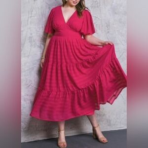 flying tomato woven dress double lined stunning size 3X